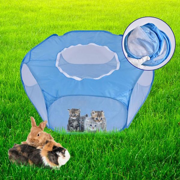 

kennels & pens small animals playpen breathable waterproof pet cage tent with zippered cover portable outdoor yard fence