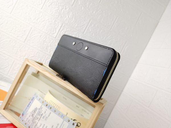 

2021 long leather coin purse, luxury classic pattern clutch bag, lady zipper leathers wallet, Red;black