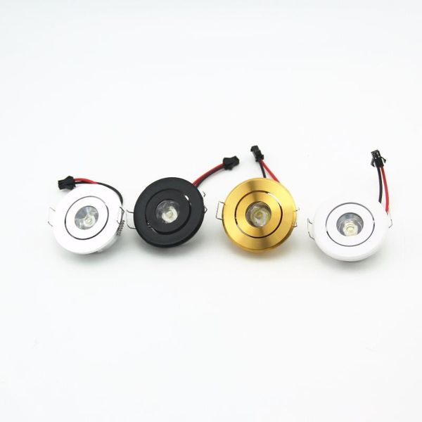 

10pcs white black gold silver mini 3w led recessed ceiling down light lamps living cabinet bedroom spotlight spotlights
