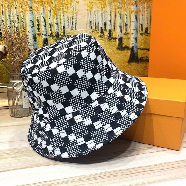 

street women bucket hat designers caps hats mens fitted baseball cap summer casual men luxury hat distorted qc-code casquette, Blue;gray
