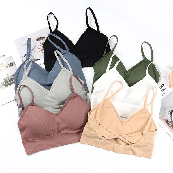 

yoga outfit fitness women girls sport bra cotton fashion breathable running