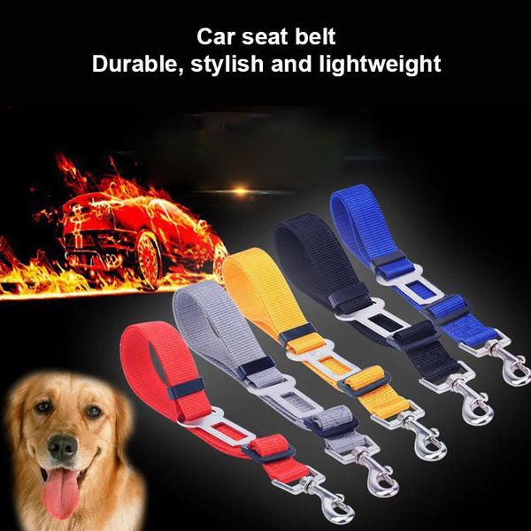 

pet products dog car seat belt safety adjustable harness leash puppy seat-belt travel clip strap leads collars & leashes