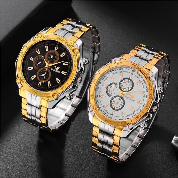 

wristwatches orlando men watches luxury stainless steel quartz male gift clock relogio masculino, Slivery;brown