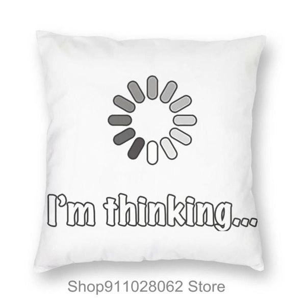 

humor graphic i'm thinking throw pillows covers cases velvet pillowcase cushion sofa leg donut back protector 24x24 long cushion/decora