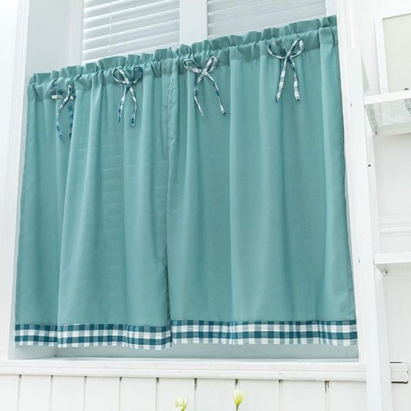 

american style short curtain bow-knot decoration drapes cafe bar kitchen bedroom living room ornament &