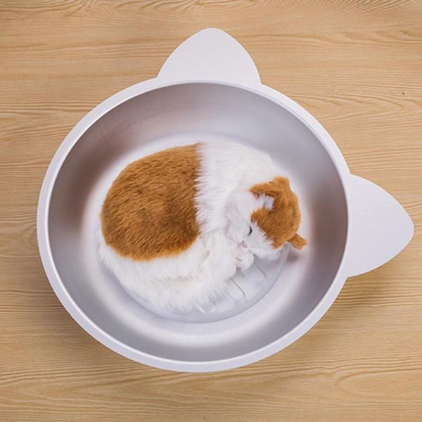 

cat beds & furniture aluminum pot bed pet summer cool sleeping kitten puppy nest