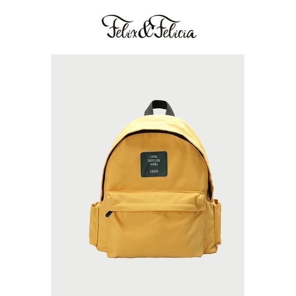 

outdoor bags felix&felicia fashion casual backpack for women 2021 designer girls canvas handbag teenager large capacity travel backpacks