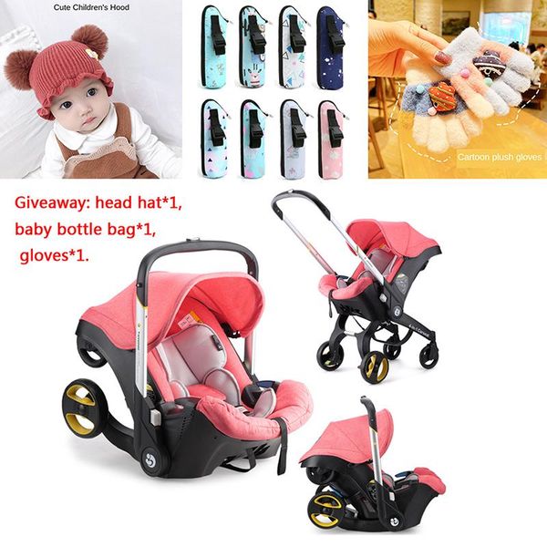 

strollers# baby carriage 2021 four-in-oneborn car seat cradle multifunctional lightweight folding two-way high landscape stroller