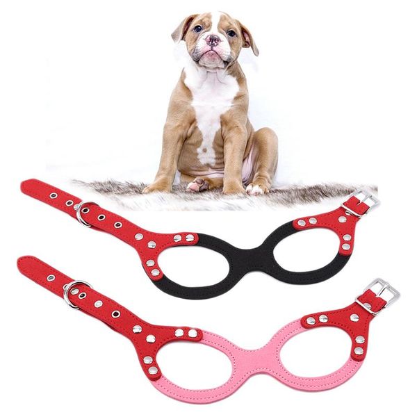 

dog collars & leashes s m l adjustable leather harness pet chest chain soft suede puppy collar breast-band