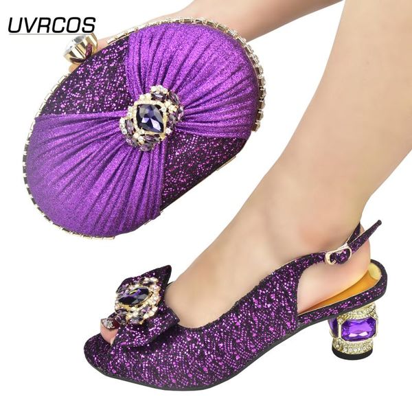 

dress shoes african women matching italian shoe and bag set for purple color heels wedding with bags italy, Black