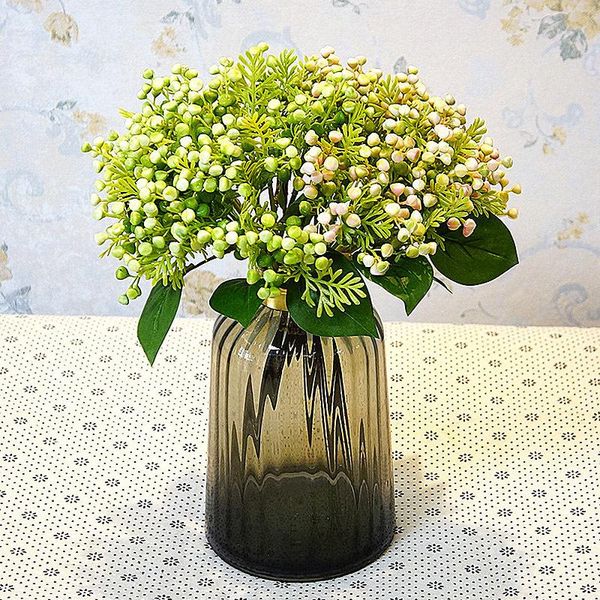 

decorative flowers & wreaths 35cm 4 forks artificial flower diy wedding pography false props party home room festival garden decoration supp