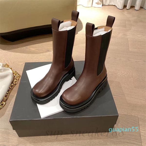 

fashion-designers latest customized womens boots leather non slip rubber sole luxury comfort exquisite technology quality, Black