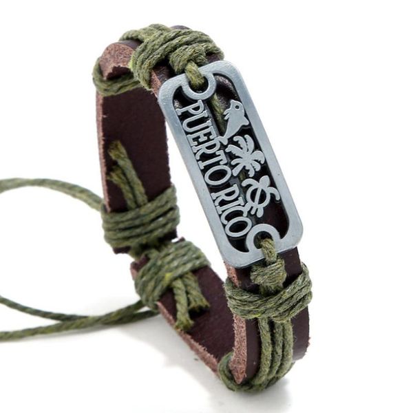 

charm bracelets fashion puerto rico genuine leather bracelet wrap alloy dolphin tree tortoise charms bangle wristbands casual men women jewe, Golden;silver
