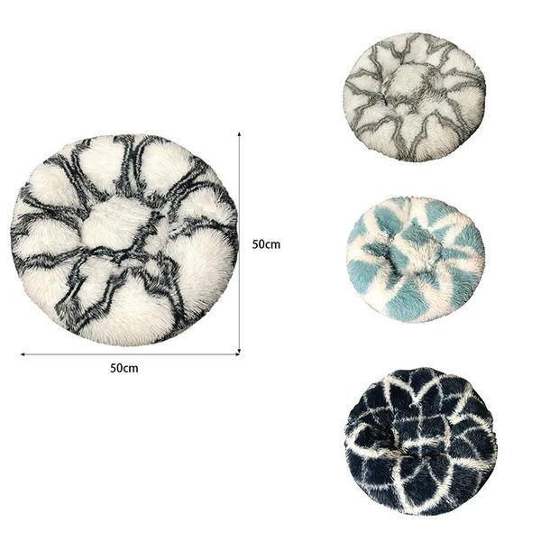 

kennels & pens super soft dog pet bed kennel round cat winter warm house sleeping bag long plush puppy cushion supplie