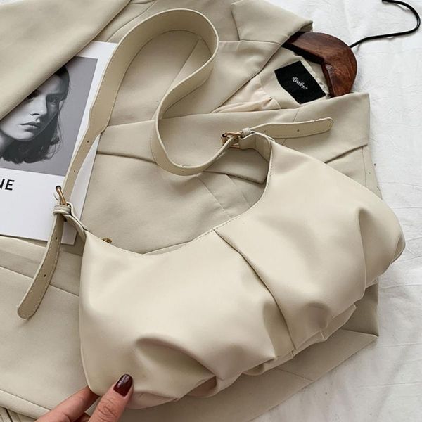 

evening bags retro fashion women's shoulder large capacity simple crossbody bag female vintage leather hobo handbag ladies daily totes