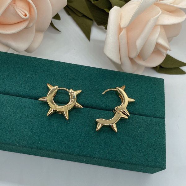 

( earrings 2021 new design ins cool wind advanced feeling circle gold versatile luxurys designers jewelry, Silver