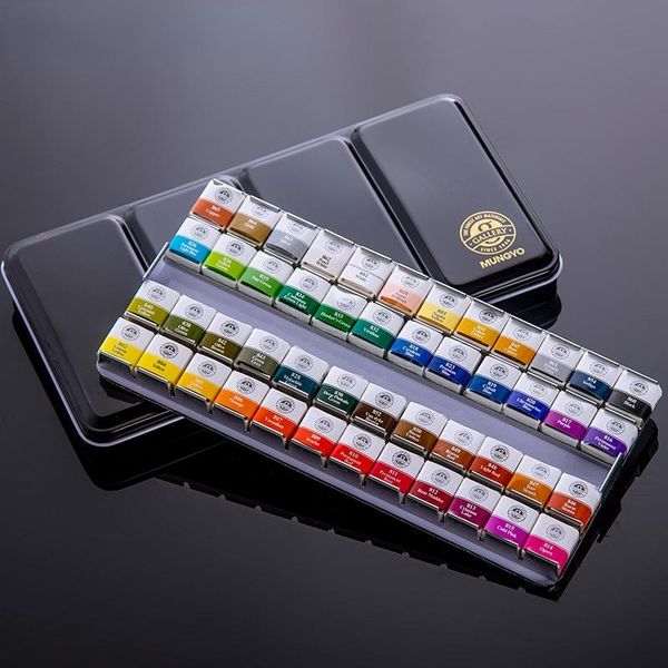 

Gift Sets 2021 Solid Watercolor 12/24 Color Paint Painting Sketching Set Supplies