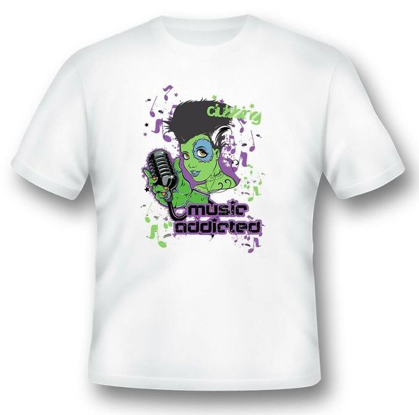 

disco clubbing frankenstein's bride black or white tee, White;black