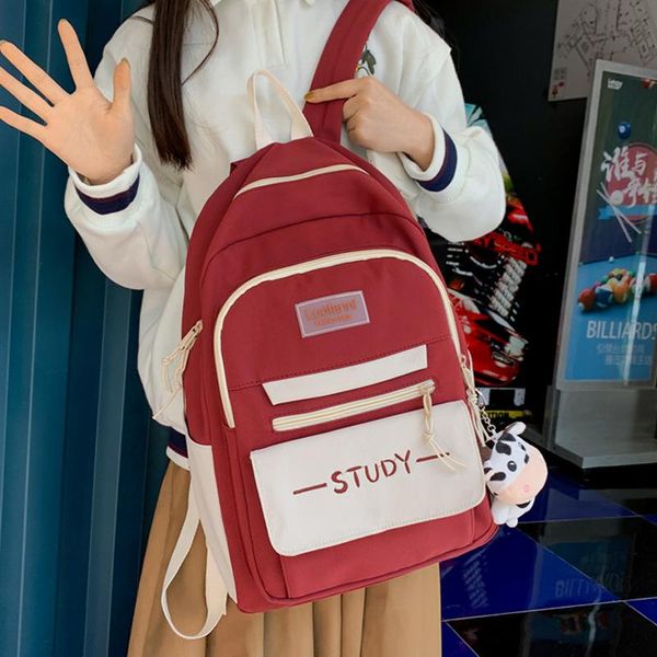 

backpack harajuku female big leisure girls luxury bookbag bagpack student cotton school bag kawaii women shoulder travel mochila
