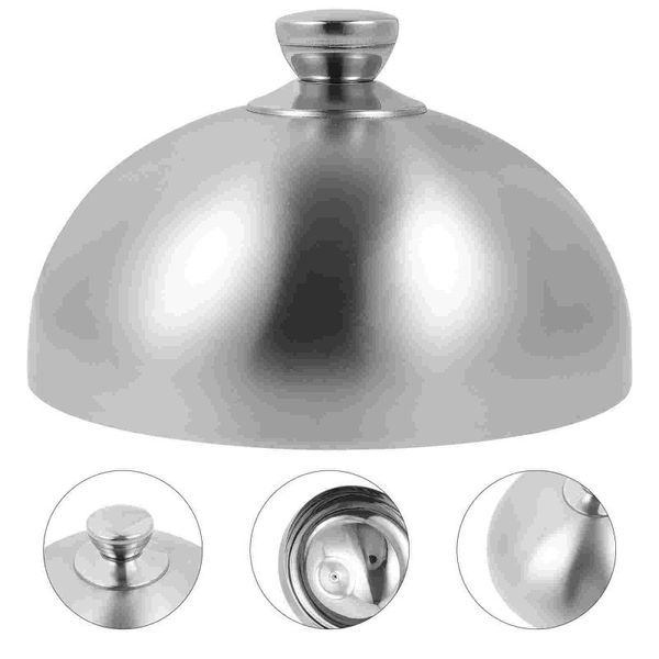

pans stainless steel steak cover teppanyaki dome dish lid anti oil splashing food