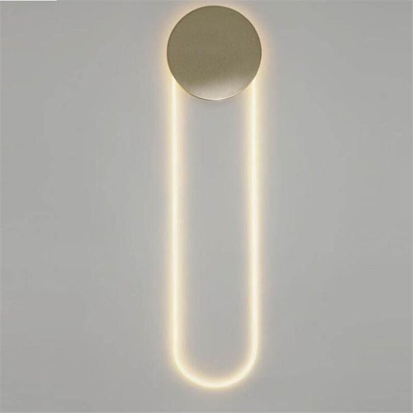 

wall lamps post-modern metal led lamp creative designer light foyer bed room aisle decor simple gold porch 2526