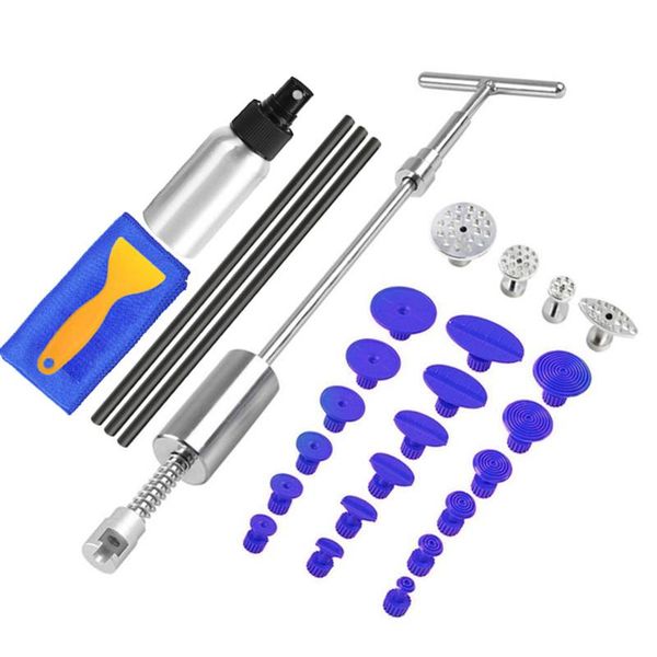 

professional hand tool sets dent tools paintless repair puller kit removal slide hammer glue sticks reverse tabs car hail damage
