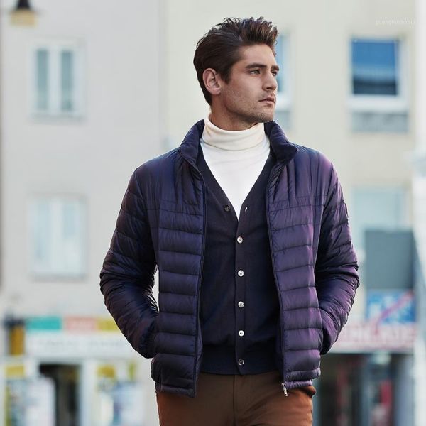 

winter duck down jacket men coat waterproof stand collar windproof b90131009 men's & parkas, Black