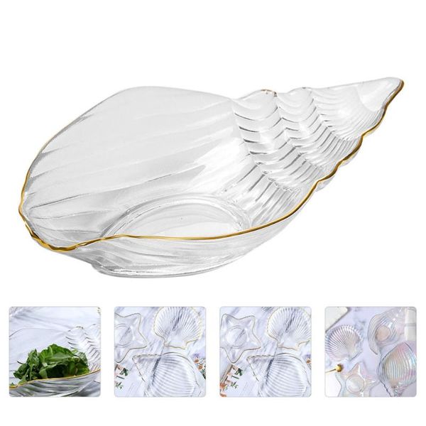 

bowls 1pc glass fruit plate crystal tableware decorative dessert