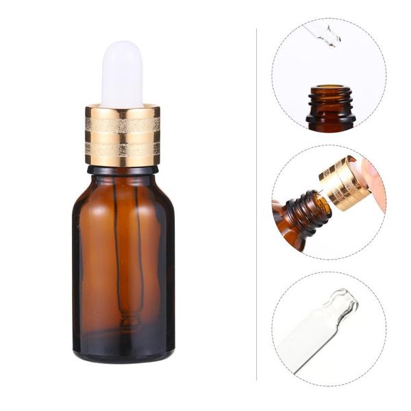 

storage bottles & jars 10pcs essential oil glass dropper cosmetic liquid containers for travel