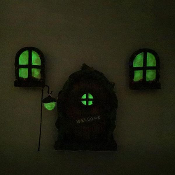 

miniature dwarf window door fairy yard garden art decoration statue ornaments outdoor tale l3e9 novelty items