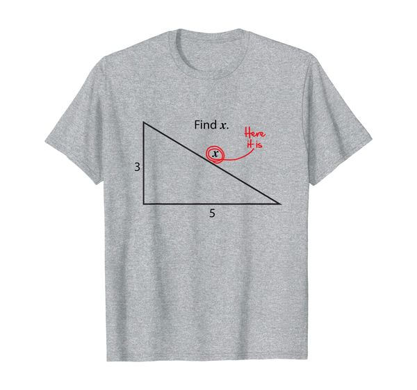 

find x t shirt triangle math problem funny geometry, White;black
