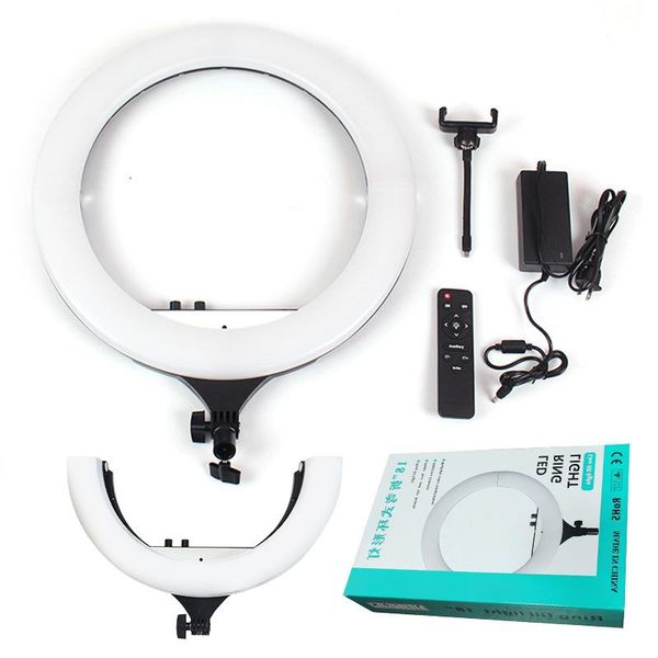 

18inch 45cm led ring light with remote control phone holder stand tripod ringlight studio po lamp for pography youtube flash heads