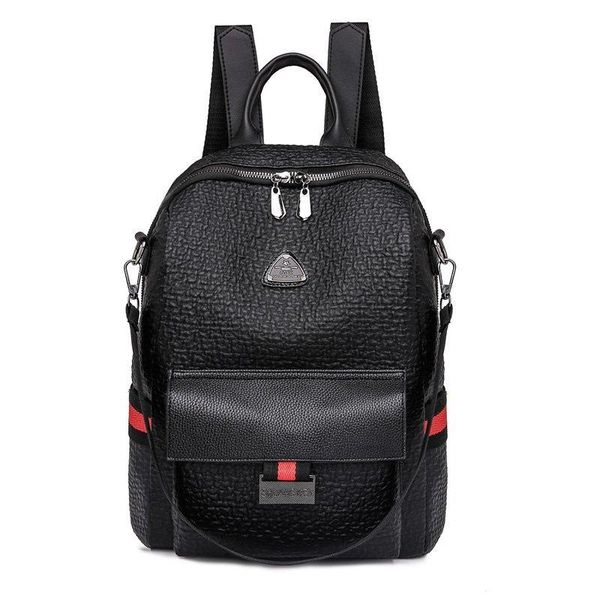 

backpack 2021 fashion woman youth pu leather backpacks for teenage girls female school bag