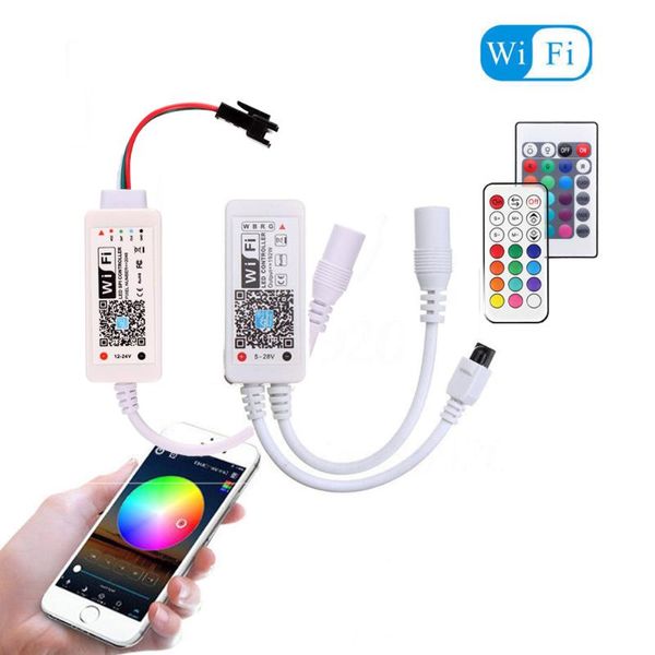 

magic home ios android alexa google music bluetooth wifi remote controller rgb rgbw single color led strip light strips