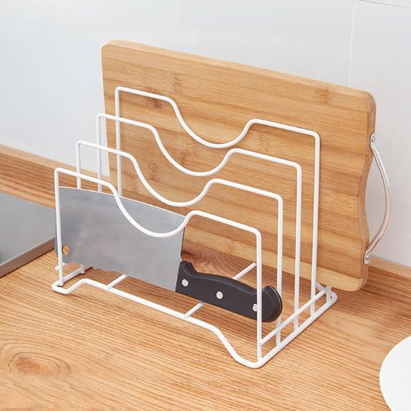 

multi layer chopping cutting board holder pot lid organizer rack ron multifunctional pan cover kitchen storage & organization