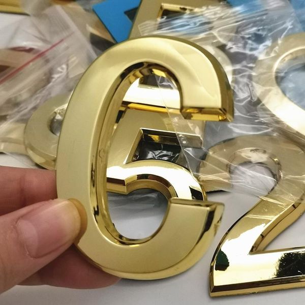 

other door hardware 7cm a to z letter sticker modern golden plaque house numbers 0 9 el numeral plate home address street number stickers