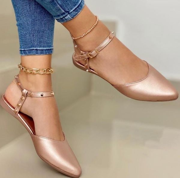 

sandals low heels plus size leather flat soft summer shoe shoes woman women pumps cut out female, Black