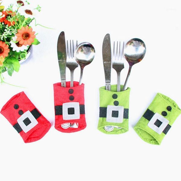 

christmas decorations cute cloth knife and fork sets year decoration for home table decor cutlery pocket tableware pouch1