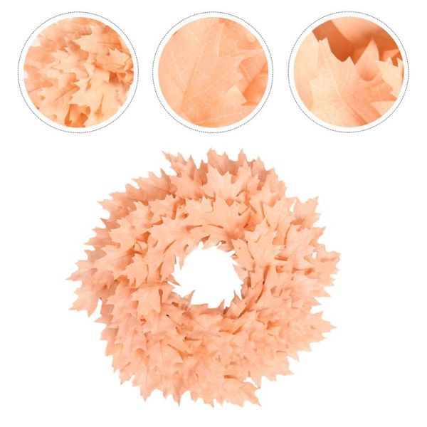 

decorative flowers & wreaths 1pc simulated leaf christmas wreath delicate garland home hanging decor
