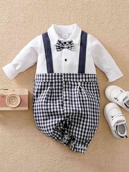 

baby gingham bow front 2 in 1 jumpsuit she, Blue