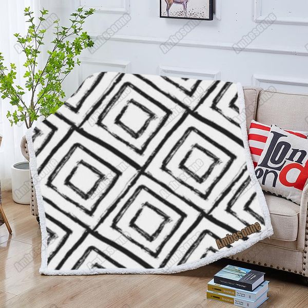 

blankets geometric pattern print blanket summer kids for beds sofa outdoor picnic custom