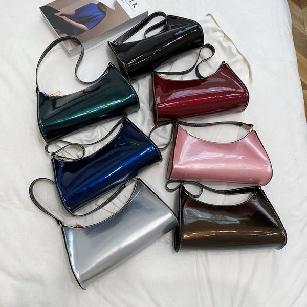 

evening bags fashion exquisite shopper bag retro casual totes female shoulder leather solid color chain handbag for women 2021