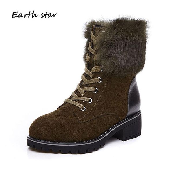 

boots botas mujer casual shoes women fashion lady chaussure winter female warm footware cross-tied with fur ankle, Black