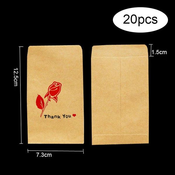 

gift wrap mini envelope bags for cookies paper bag sweets 20 pieces with 7.3x12.5cm glue box supplies