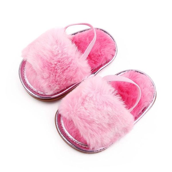 

first walkers soft plush baby sandals spring summer girl shoes sole non slip infant toddler kids