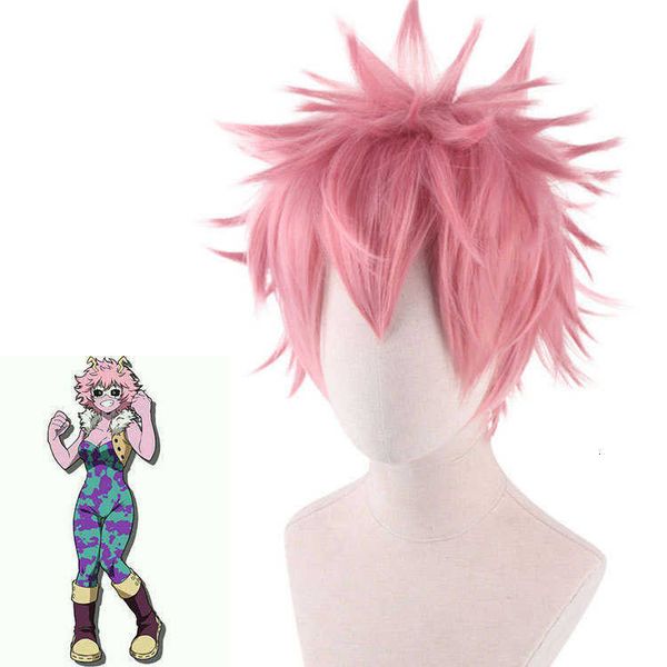 

lord santa cosplay wig my hero college pink anti warping luhu, Black