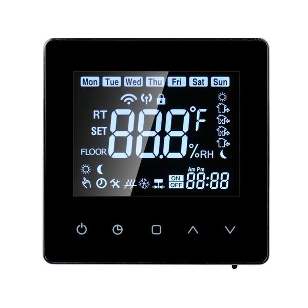 

smart home control 3a digital programmable thermostat gas boiler heating temperature controller for with lcd touching screen