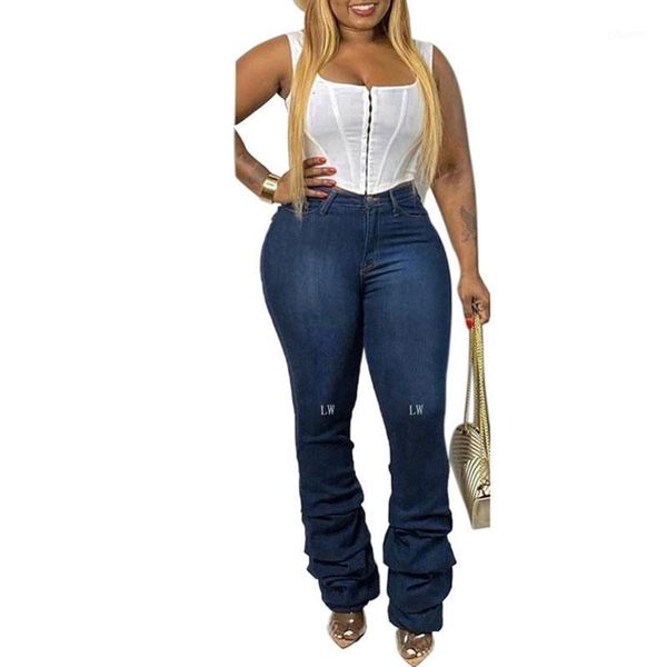 

women's jeans europe america plus size high waist cotton full length zipper pockets skinny straight women summer mom, Blue