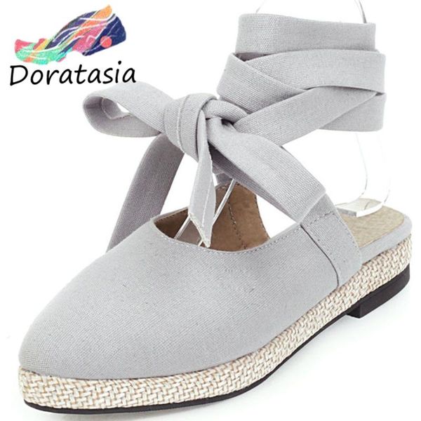 

dress shoes doratasia pointed toe girl platform ankle strap low heel pumps women summer casual holiday office woman, Black