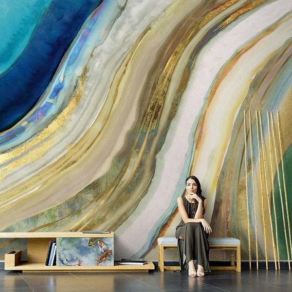 

wallpapers 3d wallpaper nordic abstract graffiti marble style tv background home decor for living room bedroom